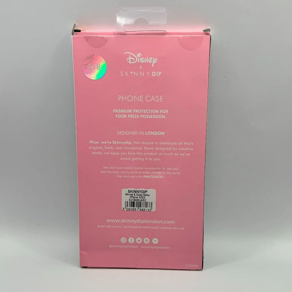 Disney Minnie Mouse and Daisy Salsa Skinnydip iPhone X/XS Case